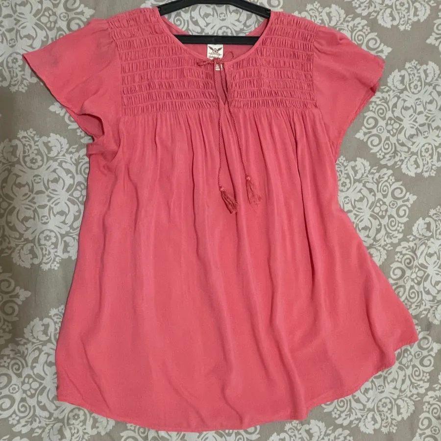 بلوز آستین کوتاه نخ