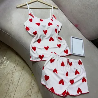 ست خونگی تاپ شورتک نخی