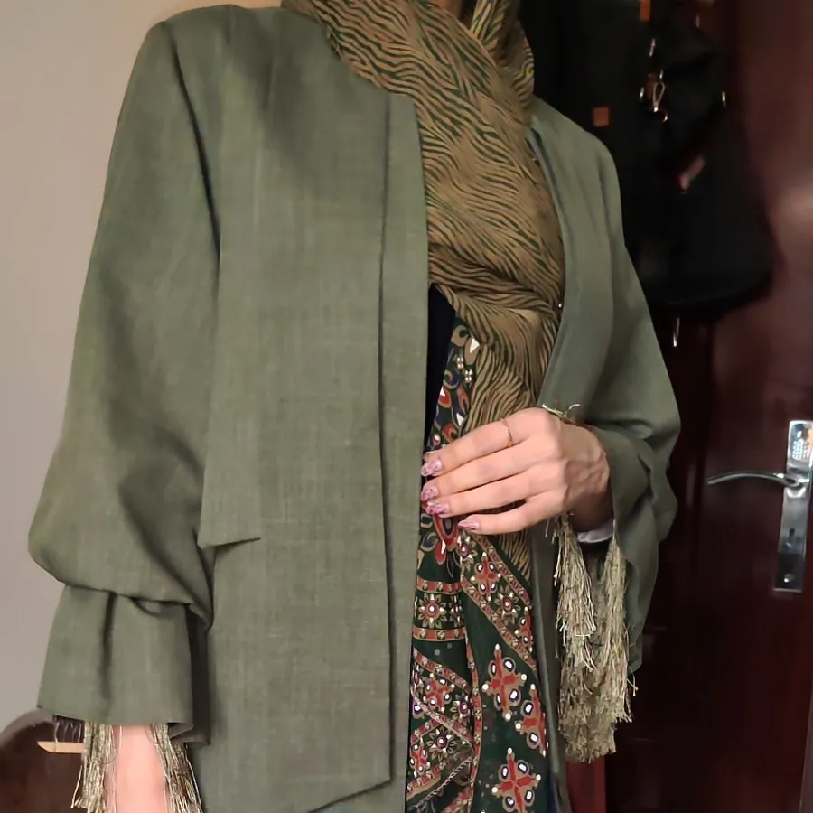 مانتو زیتونی مزون