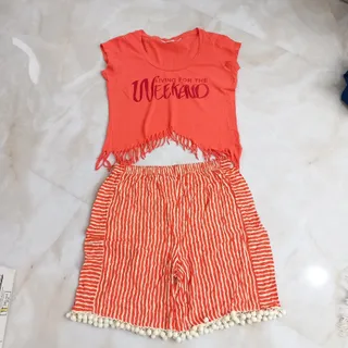 تاپ شلوارک دخترانه