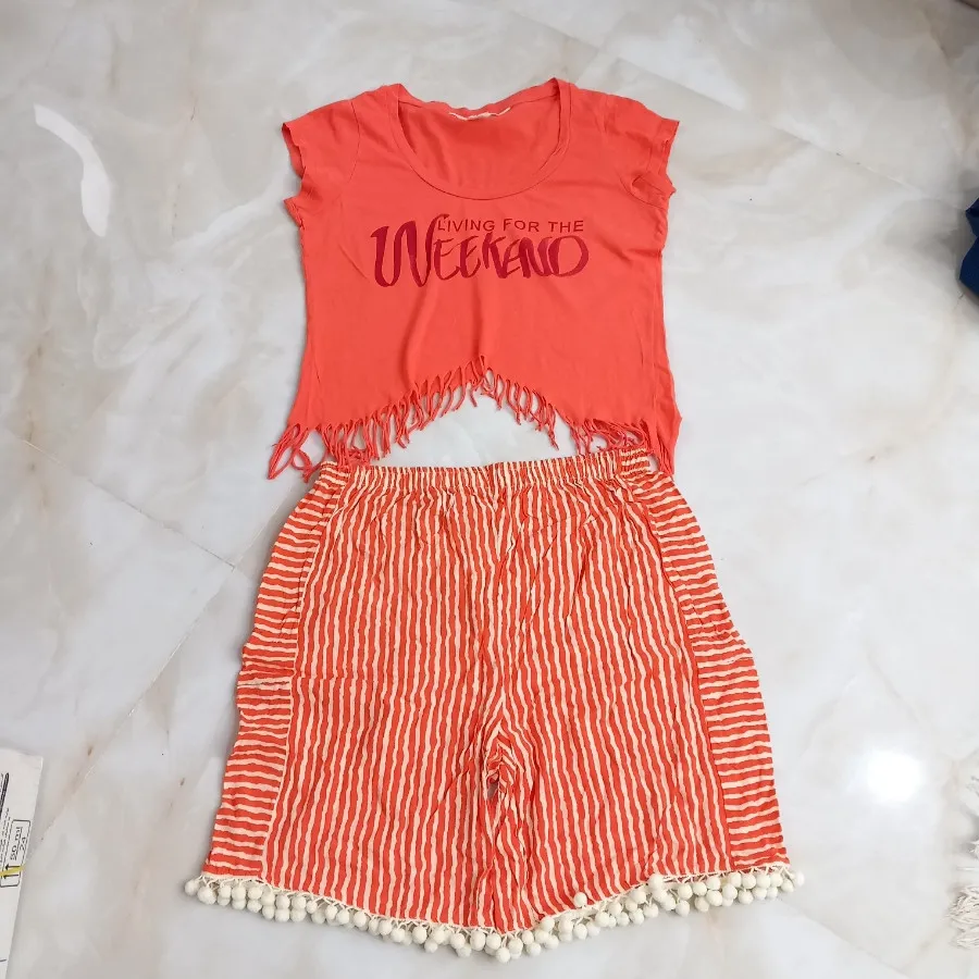 تاپ شلوارک دخترانه