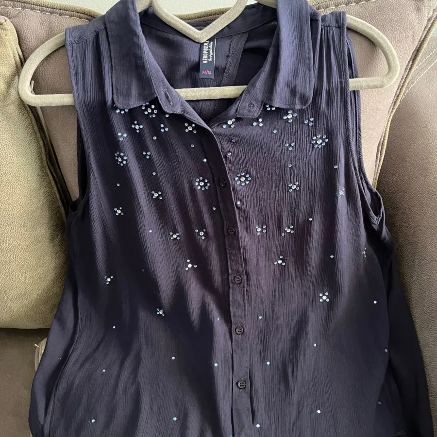 تاپ حریر سورمه ای