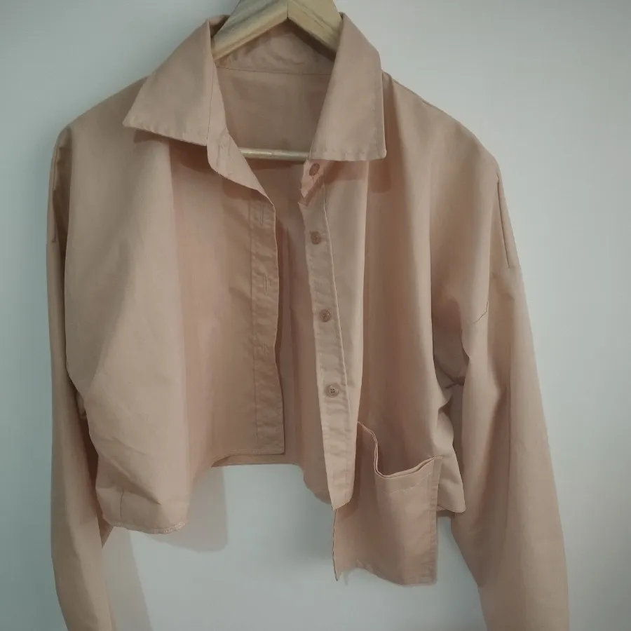 شومیز کراپ جیب دار