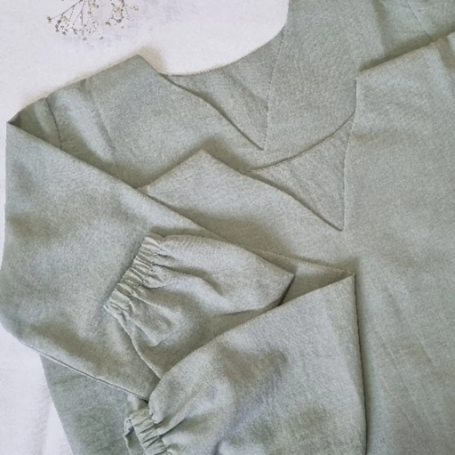 شومیز جلوبسته سبزپاستیلی