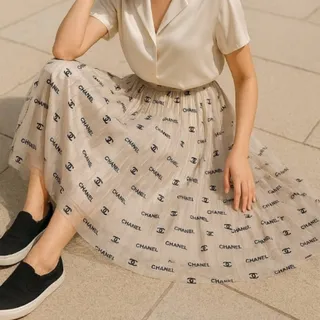 دامن دورحریر مخملی