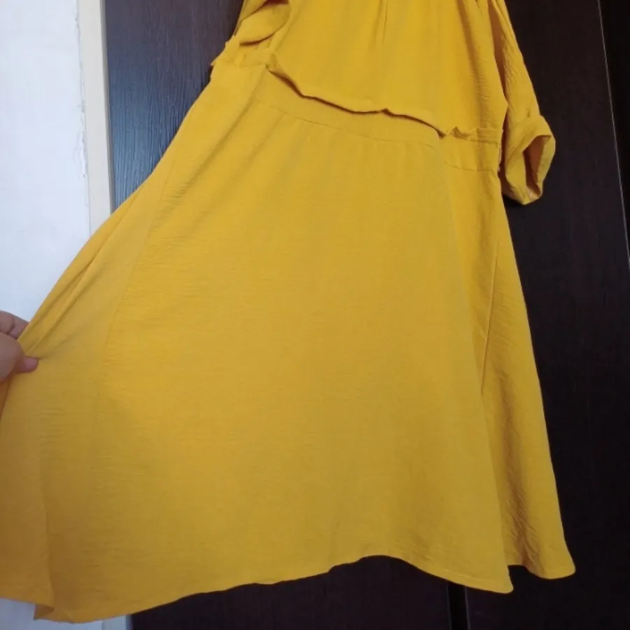 تونیک مانتویی خردلی