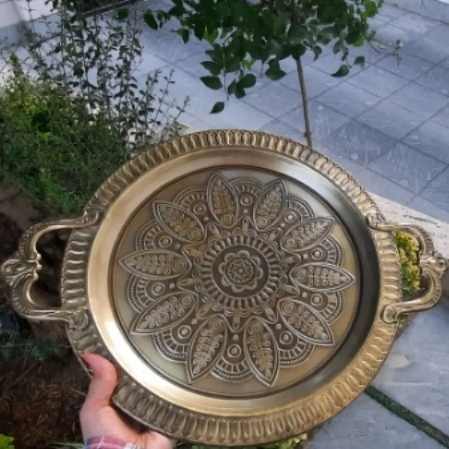 سینی طرح برنجی