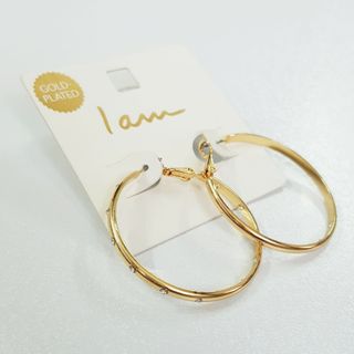 گوشواره حلقه آبکاری طلا