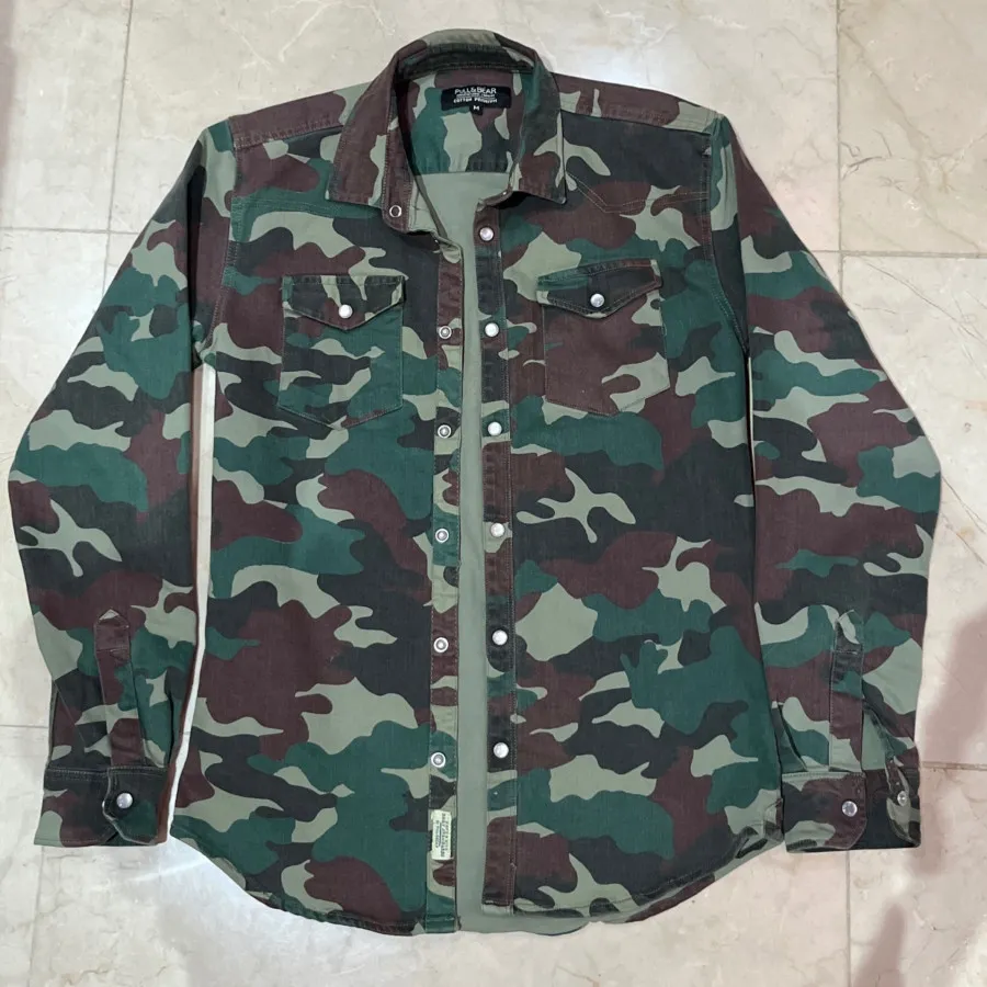 پیرهن چیریکی pull & bear