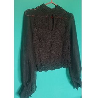 بلوز گیپور مشکی دخترونه