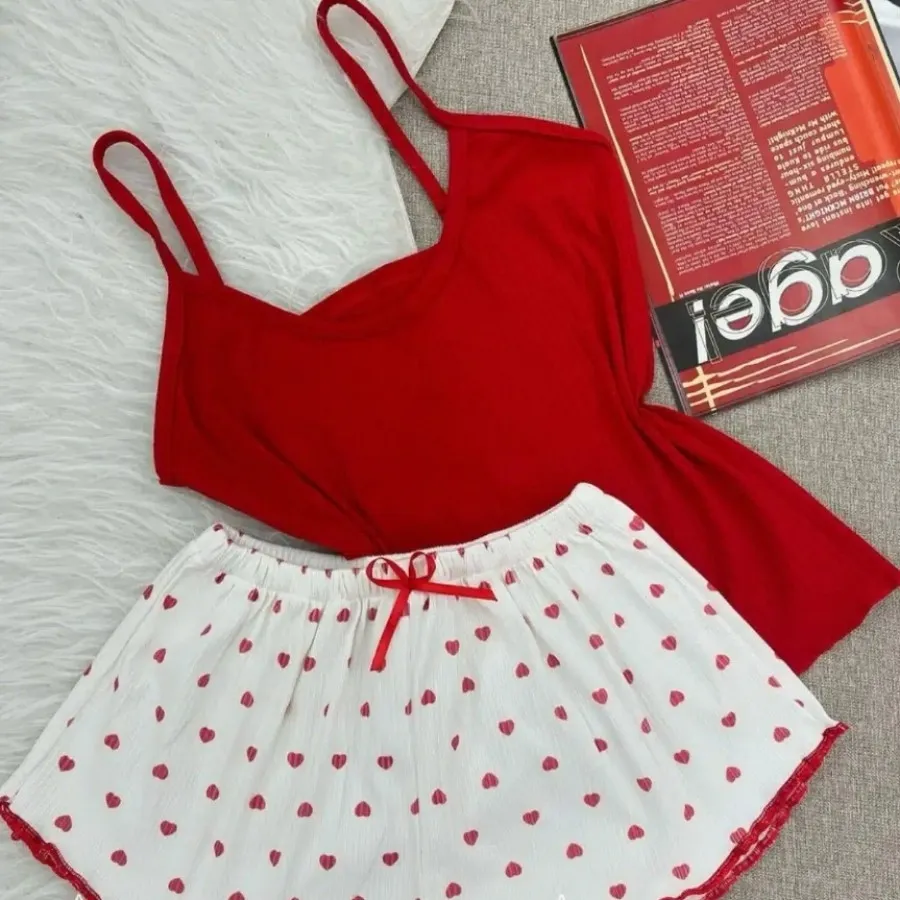 ست تاپ شلوارک فانتزی