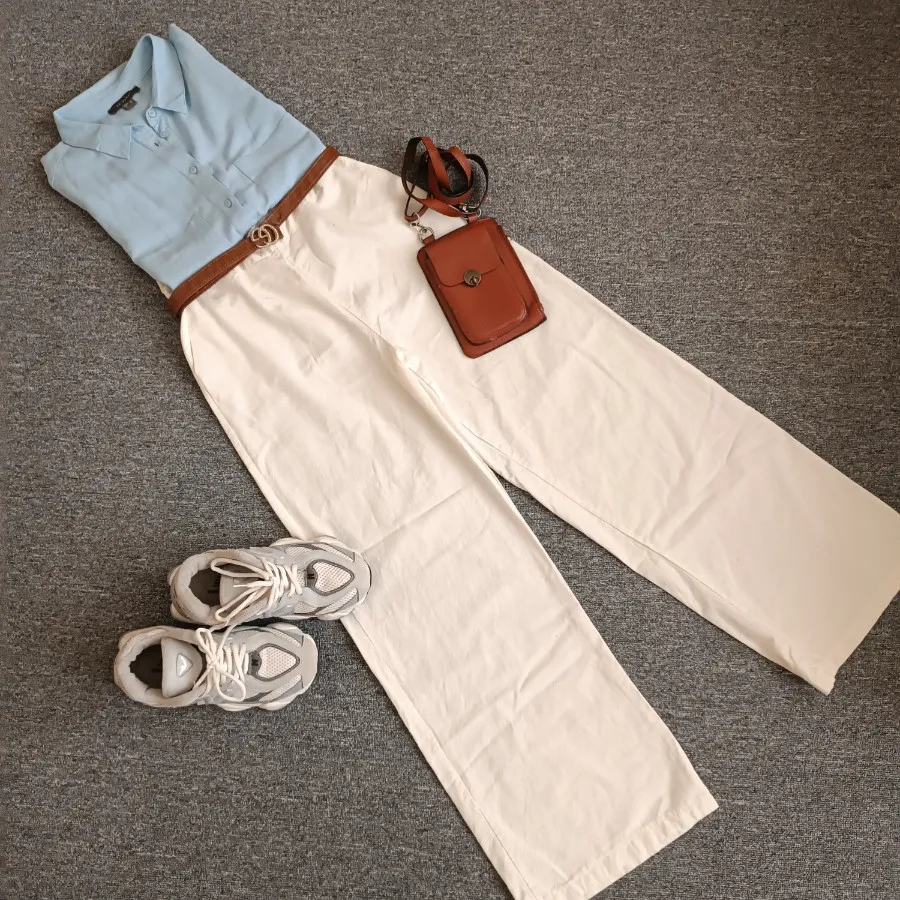 شلوار لینن بگ