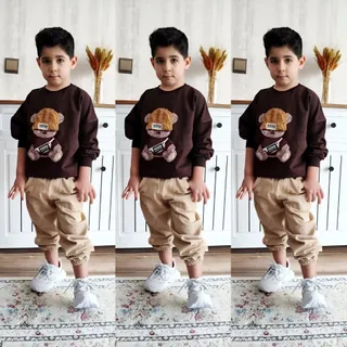 ست بلوز شلوار پسرانه خرسی
