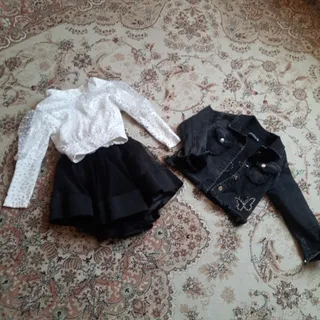 یک‌کت تک‌دخترانه وبلوزدام