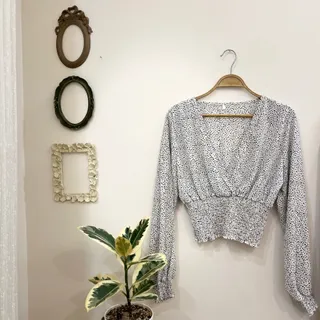 بلوز خال خالی دخترانه