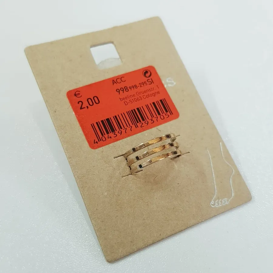 انگشتر پا طلایی آینه ای