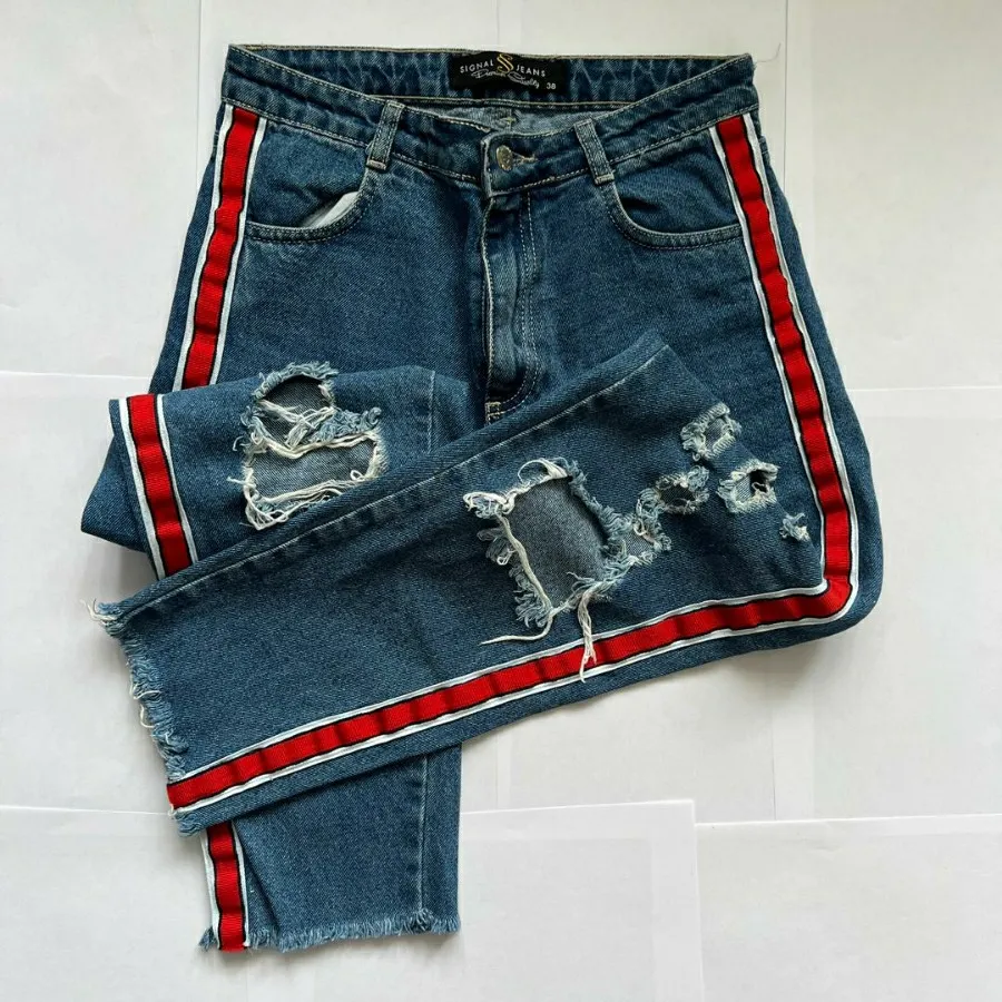 شلوار جین زاپدار