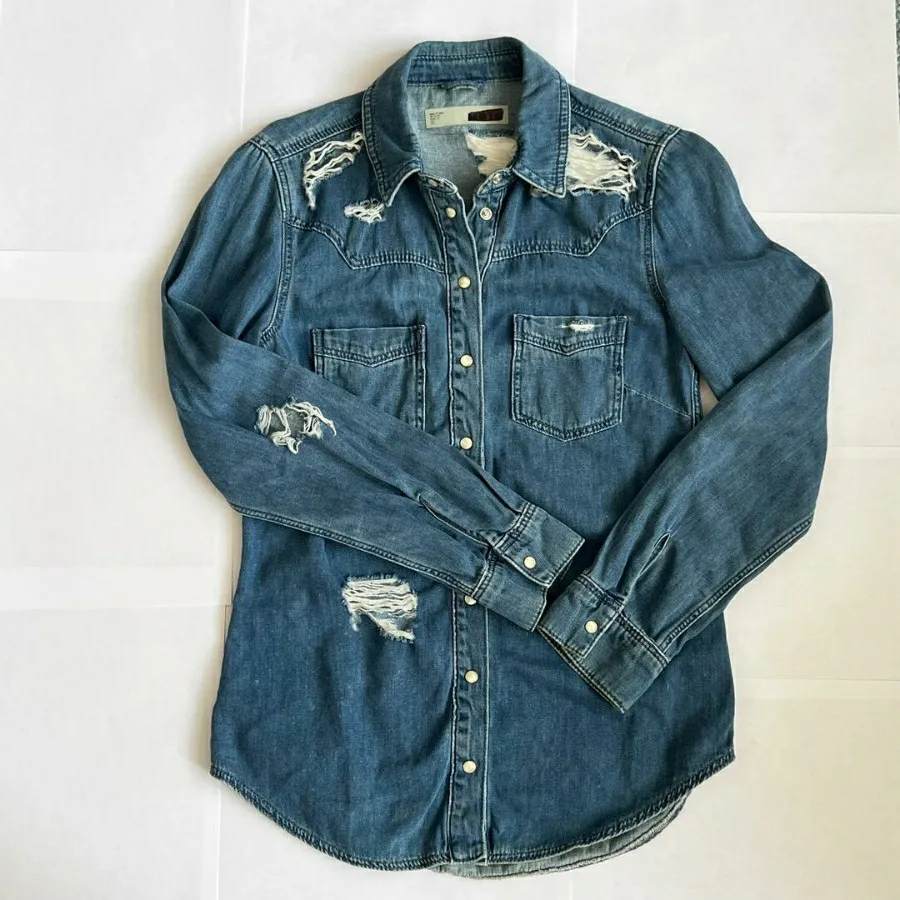 بلوز طرح مردونه جین