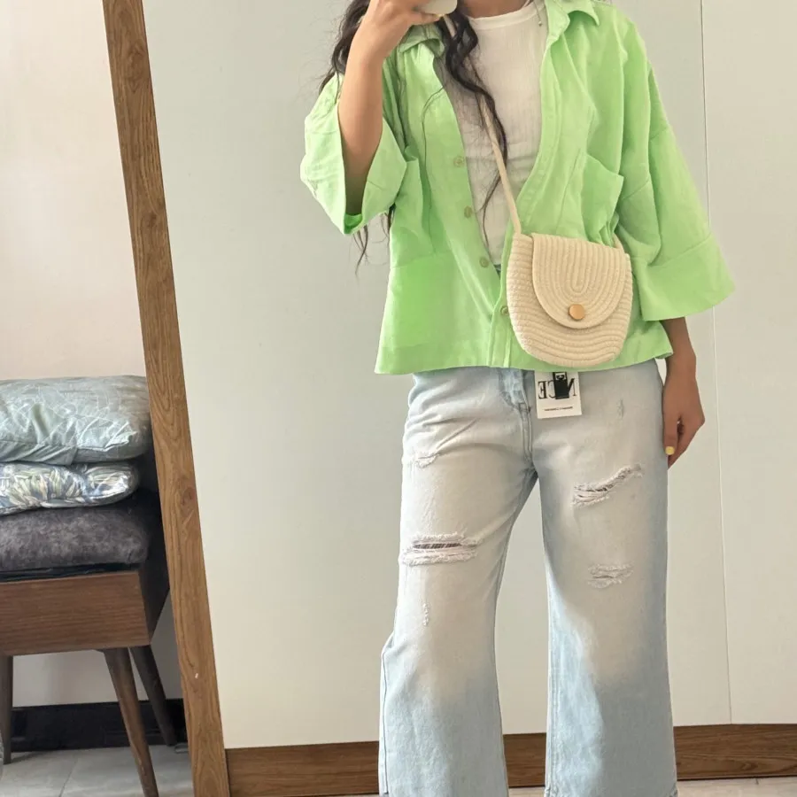 شومیز تک نخ پنبه