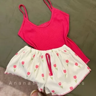 ست تاپ شورتک لاله