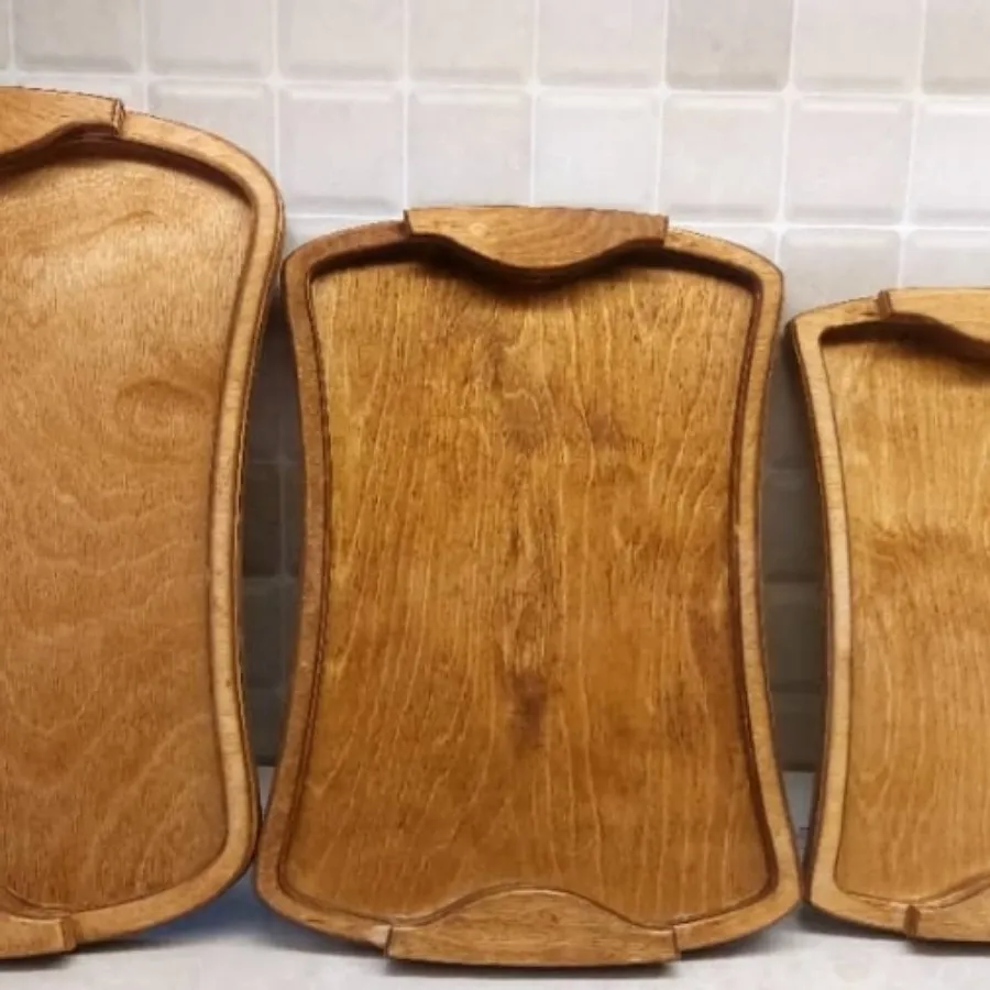 سینی چوبی 3 عددی