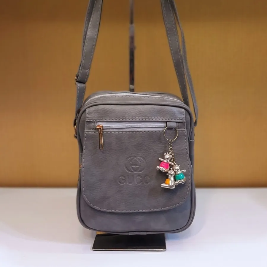 کیف خاکستری مدل گوچی