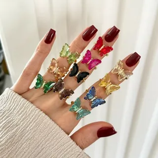 انگشتر پروانه کرستالی