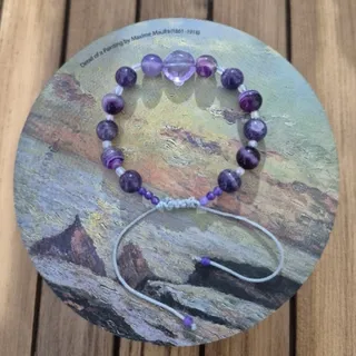 دستبند آمیتیست و عقیق