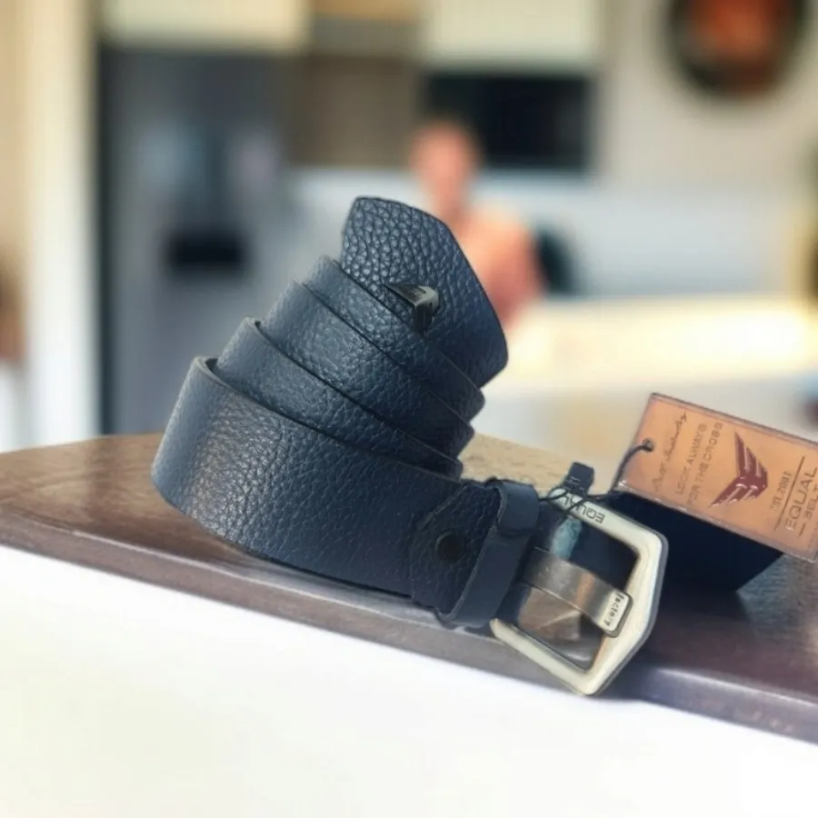 کمربند چرم ترک سرمه ای