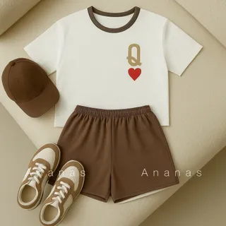 ست تیشرت شلوارک چاپستیک