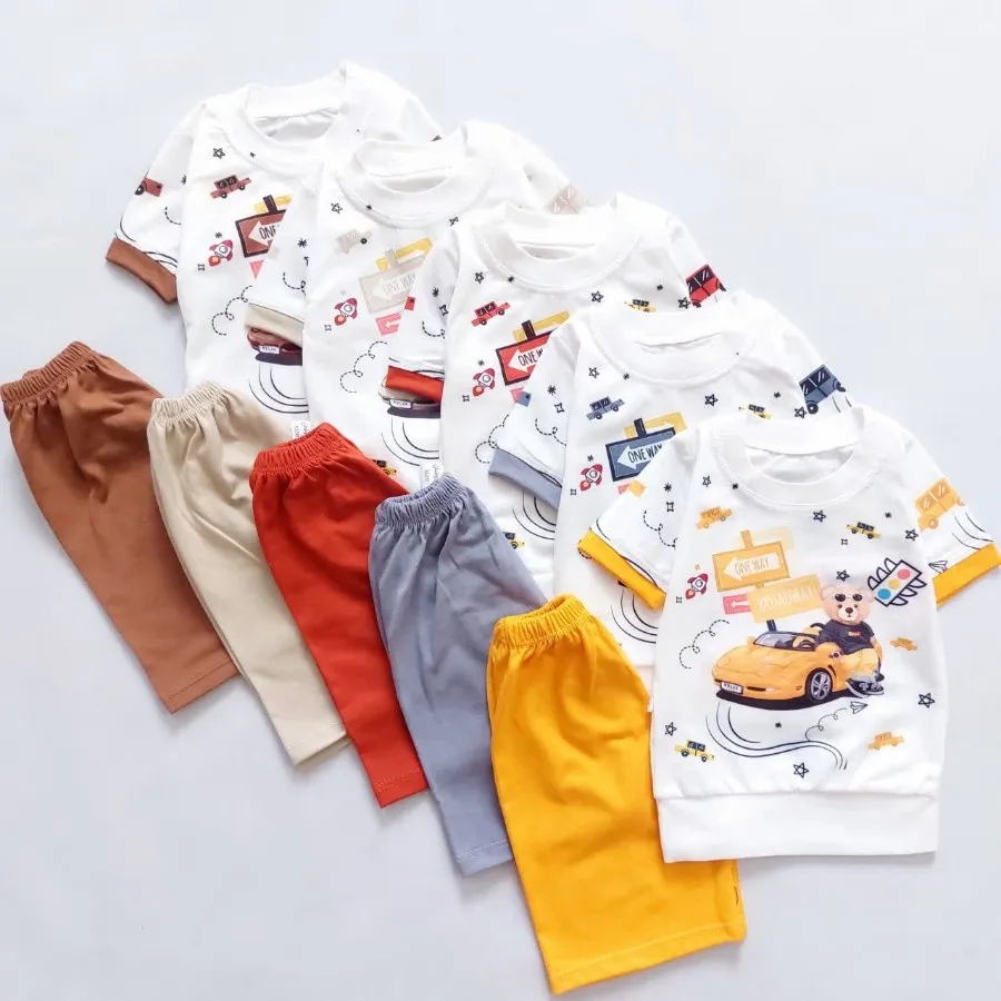 تیشرت شورت نقلی تدی و ماش