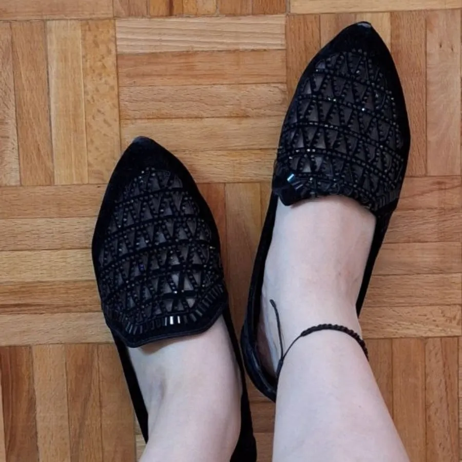 کالج نگینی کفش مجلسی مشکی