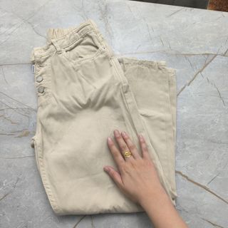 شلوار مام کرم