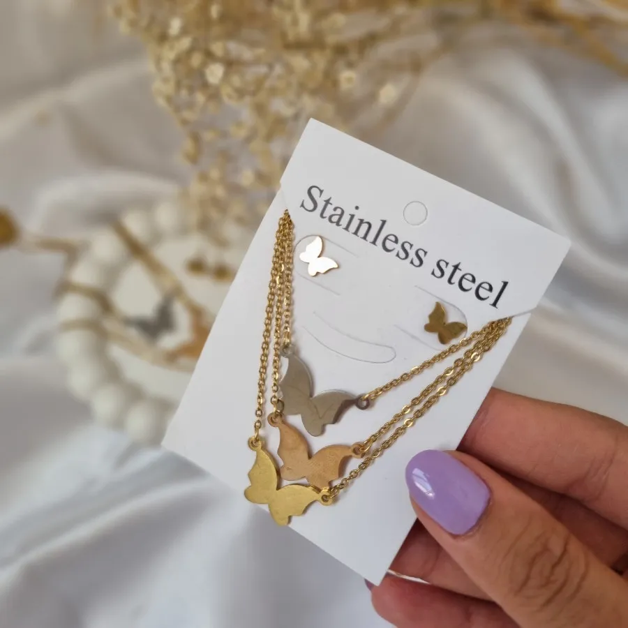 نیم ست پروانه پینترستی