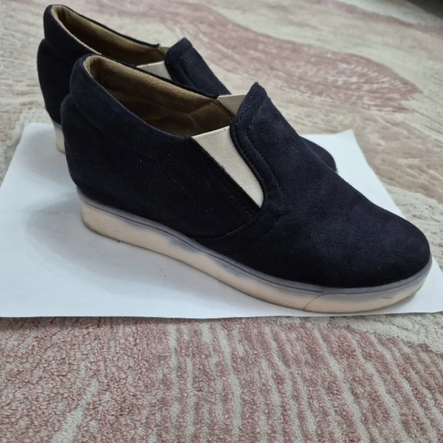 کفش لژدار جیر سرمه ای