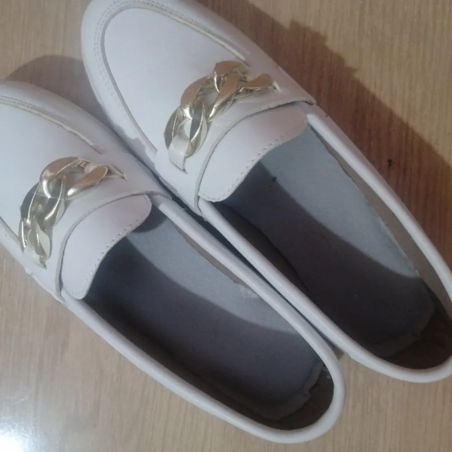 کفش کالج سفید چرم