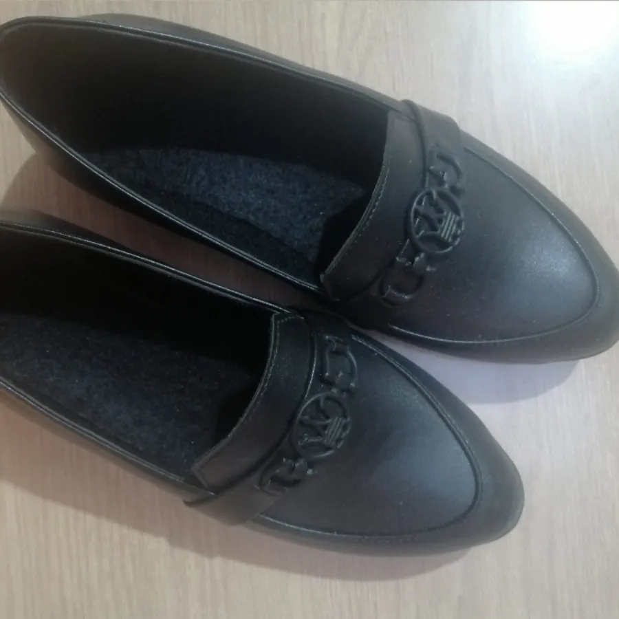کفش کالج مشکی چرم نو