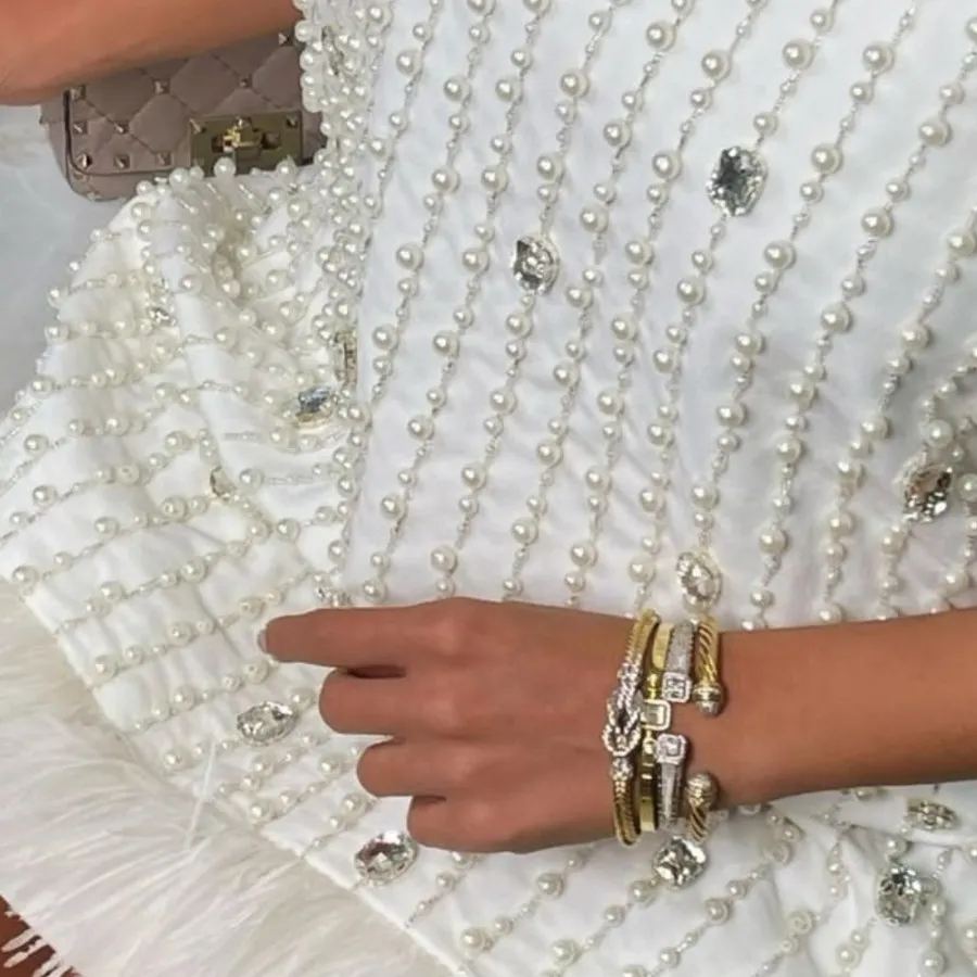 لباس بله برون  مرواریدی