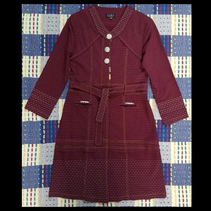 مانتو زرشکی (سایز 40)