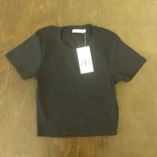 تیشرت کراپ کبریتی مشکی