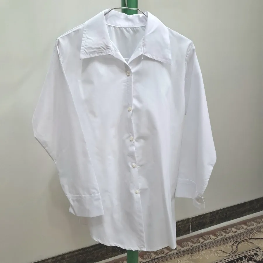 شومیز مانتویی سفید