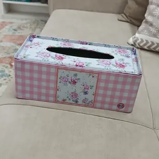 جادستمال کاغذی فلزی گلدار
