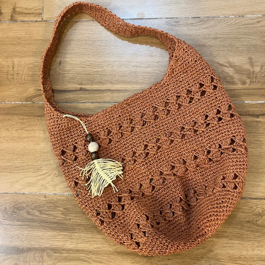 کیف ساحلی قلاب بافی