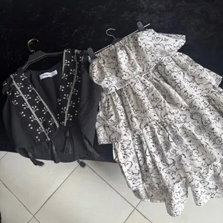 ست دامن طبقاتی با جلیقه