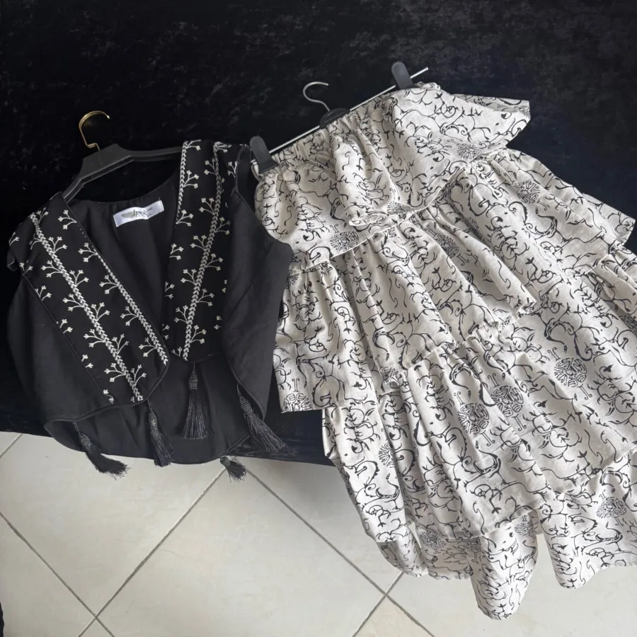 ست دامن طبقاتی با جلیقه