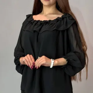 شومیز یقه قایقی