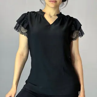 شومیز یقه کوبایی