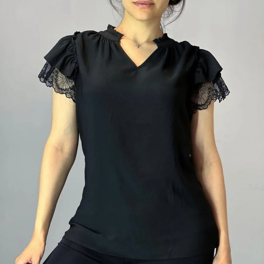 شومیز یقه کوبایی