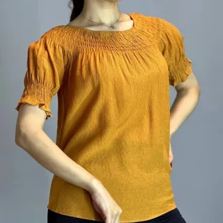 شومیز یقه قایقی