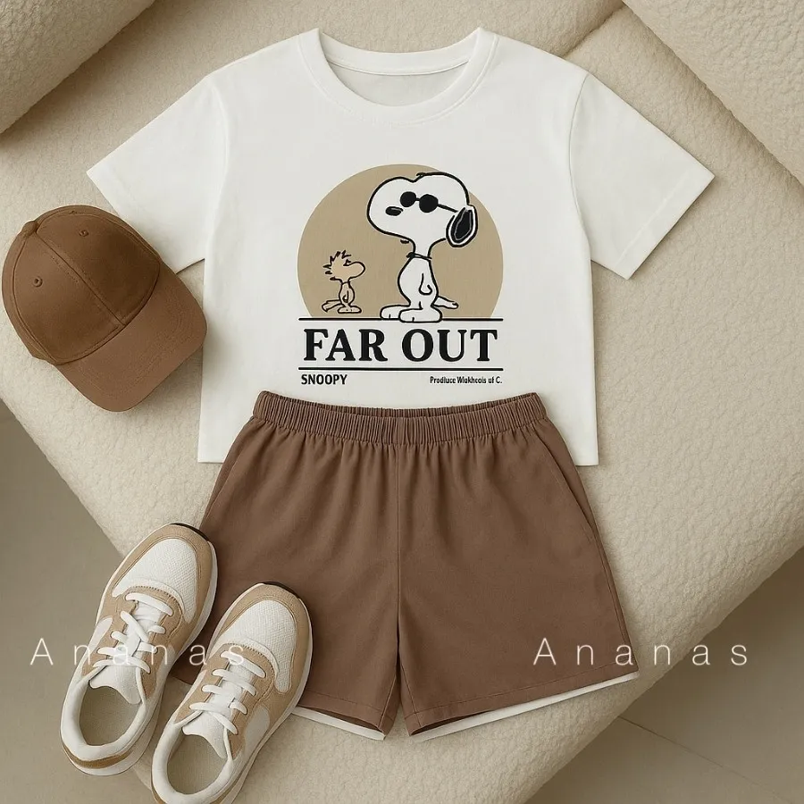 ست تیشرت شلوارک اسنوپی